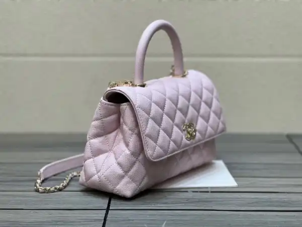 CHANEL FLAP BAG WITH TOP HANDLE