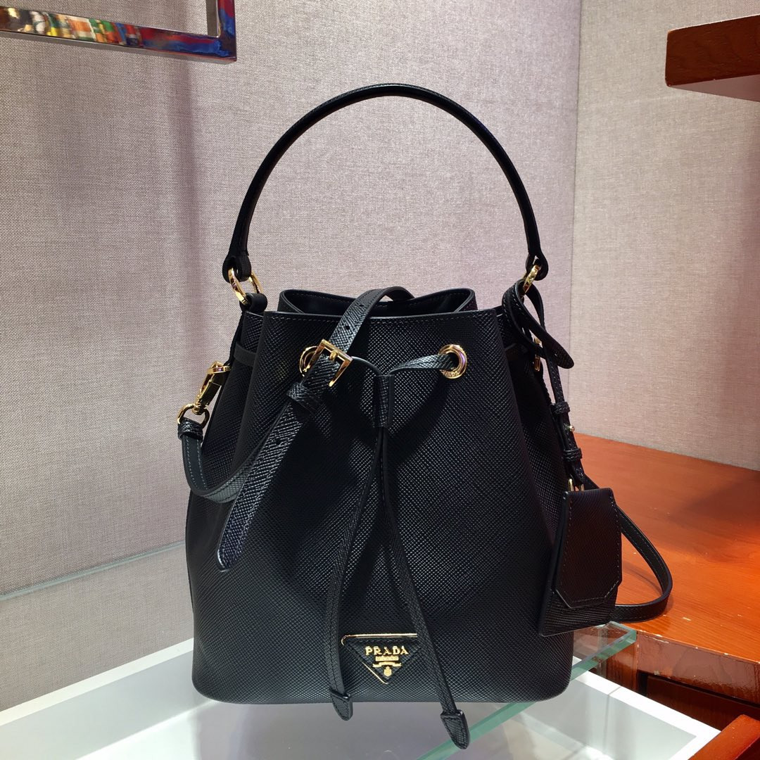 HOT SALE PRADA Saffiano Leather Bucket Bag