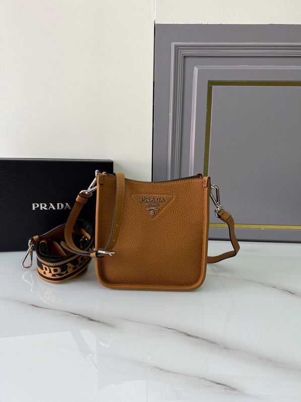 HOT SALE PRADA Leather mini shoulder bag