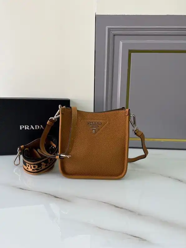 PRADA Leather mini shoulder bag