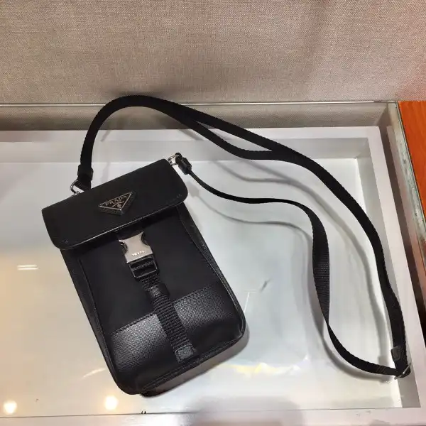 PRADA Nylon and Saffiano Leather Smartphone Case