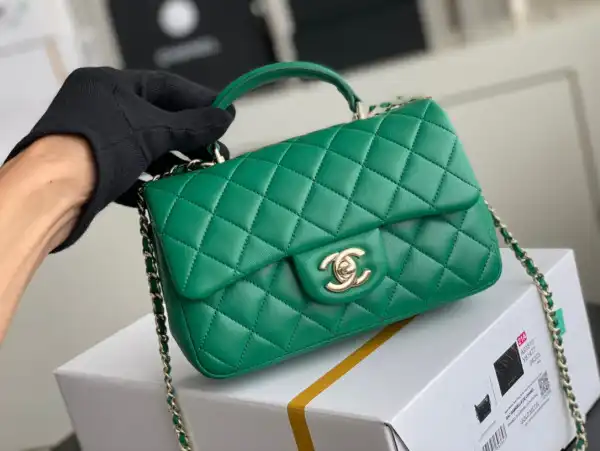 CHANEL MINI FLAP BAG WITH TOP HANDLE