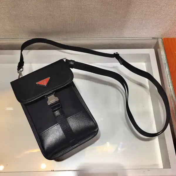 First bag ru PRADA Nylon and Saffiano Leather Smartphone Case