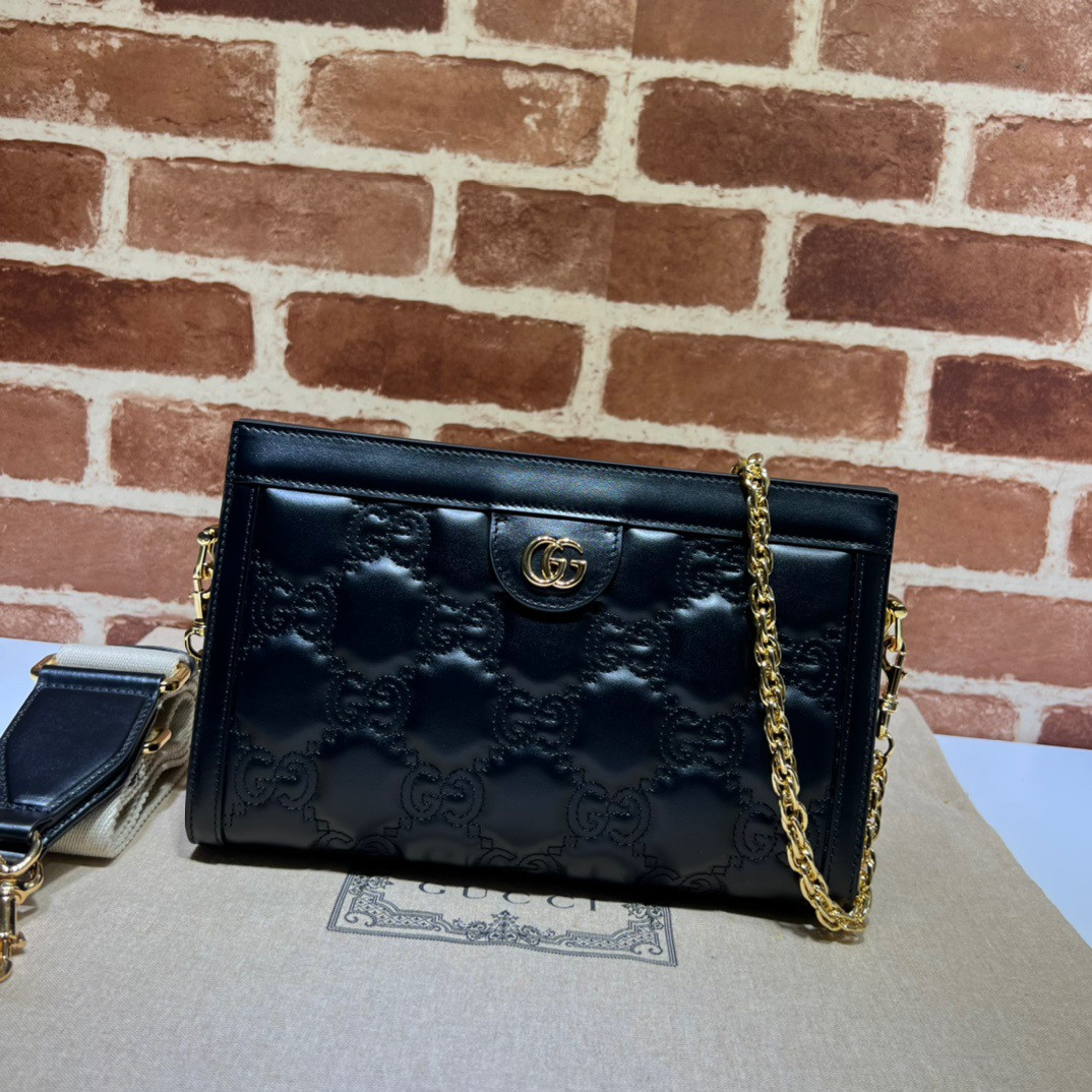 HOT SALE GUCCI GG matelassé leather shoulder bag