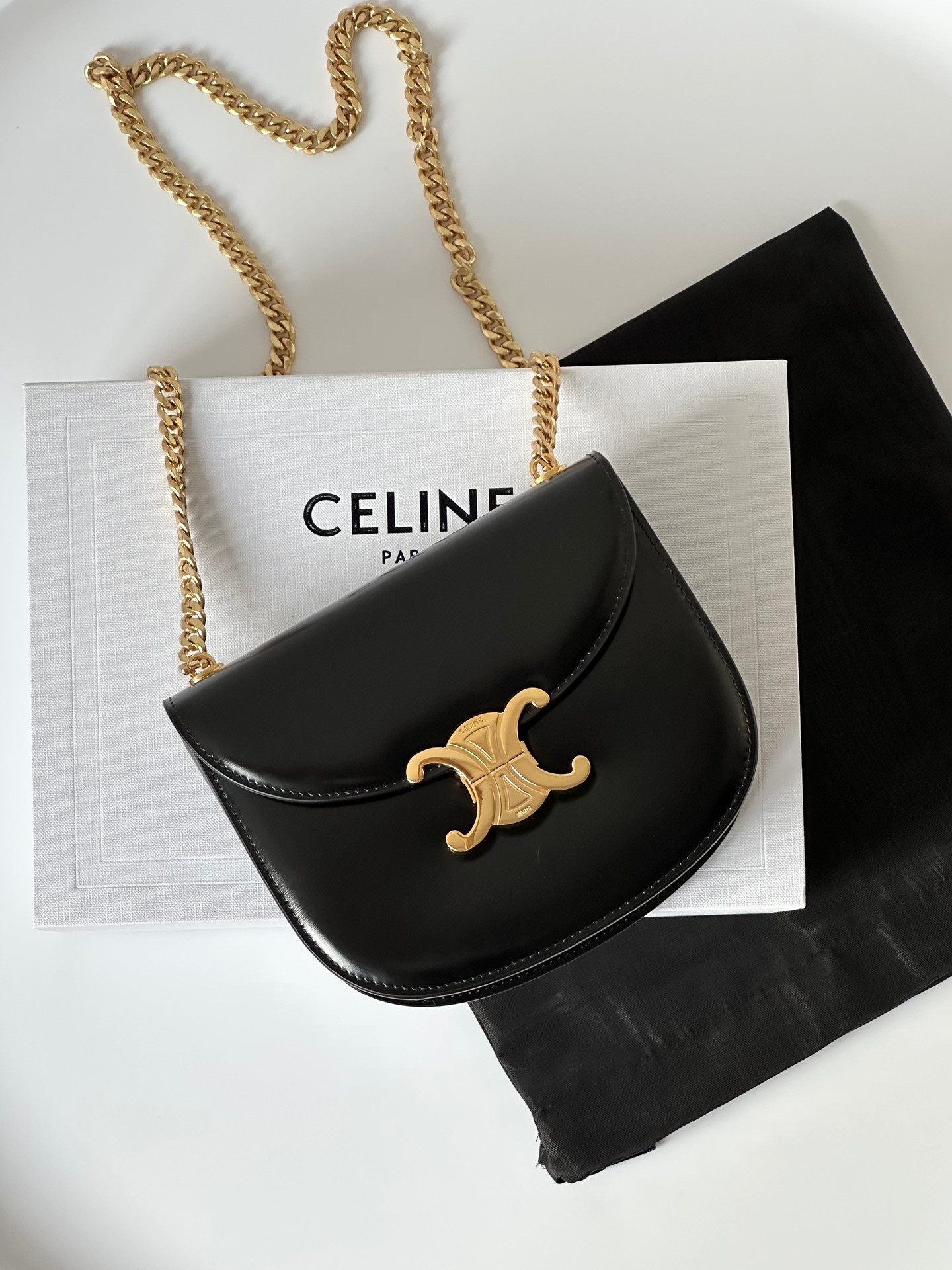 HOT SALE CELIN* TEEN CHAIN BESACE TRIOMPHE