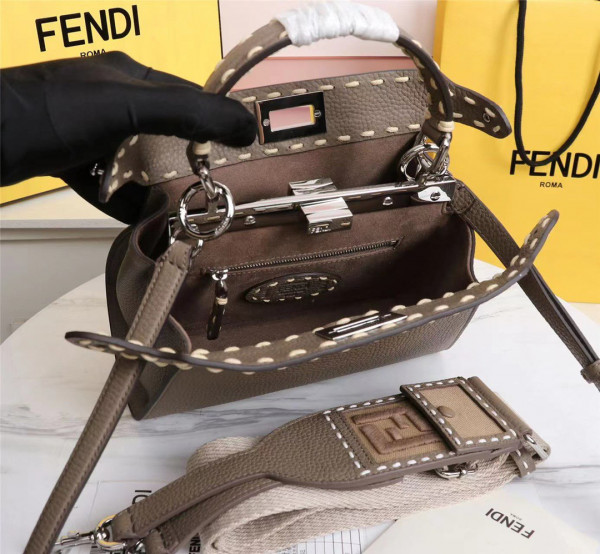 HOT SALE FENDI PEEKABOO MINI BAG-18-23-11cm