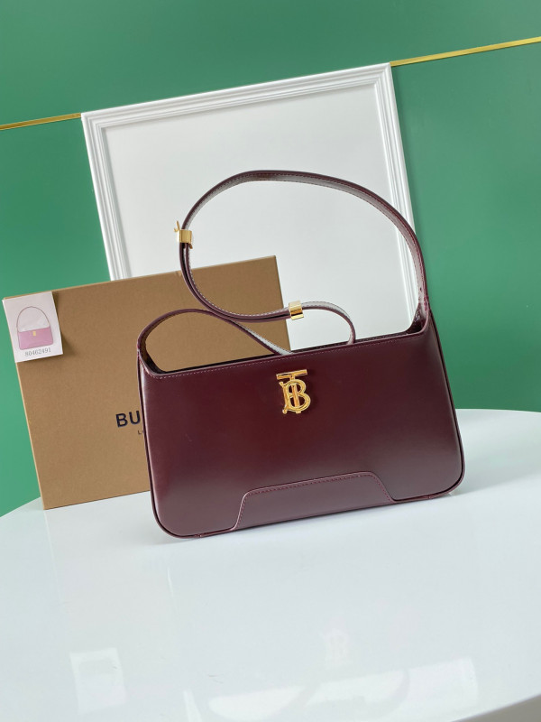 HOT SALE BURBERRY Leather TB Shoulder Bag