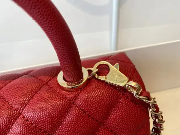 CHANEL FLAP BAG WITH TOP HANDLE