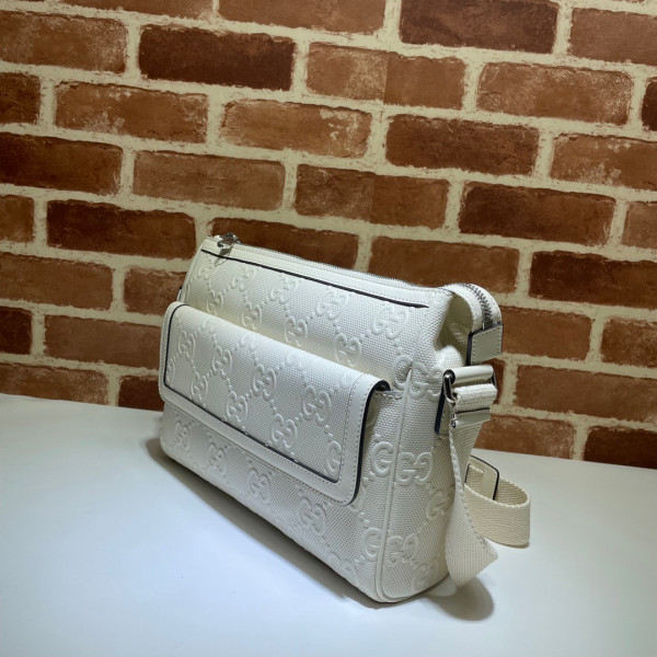 HOT SALE GUCCI GG embossed messenger bag