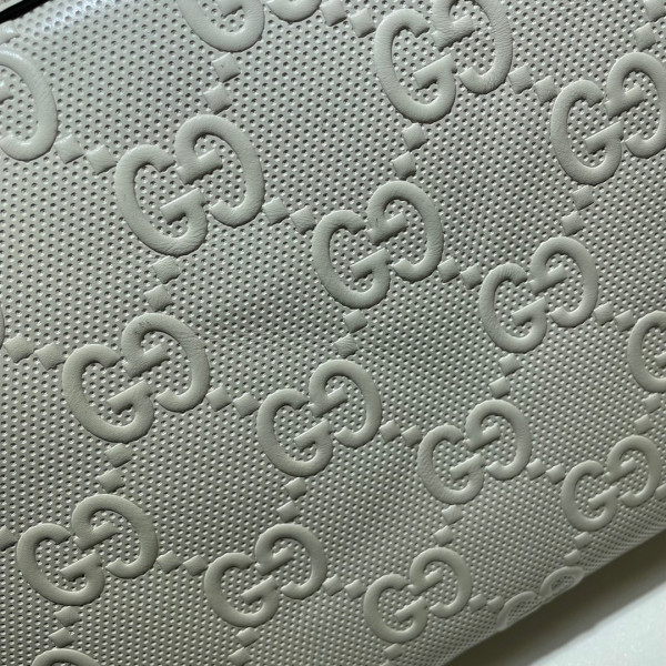 HOT SALE GUCCI GG embossed messenger bag