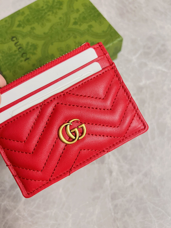 HOT SALE Gucci GG Marmont keychain wallet