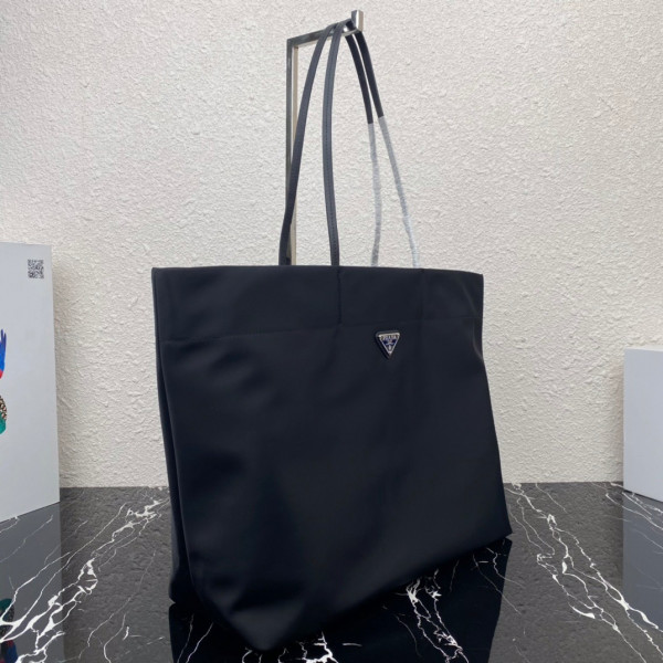 HOT SALE PRADA Re-Nylon and Saffiano leather tote bag