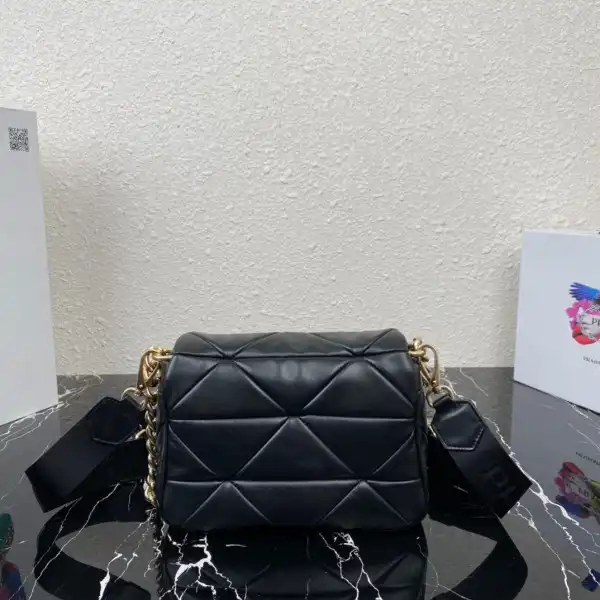 PRADA System nappa leather patchwork bag