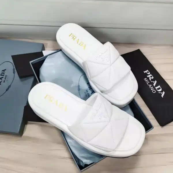 PRADA Nappa leather slides