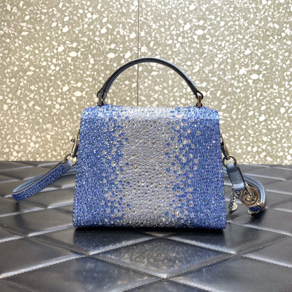 HOT SALE VALENTINO MINI VSLING HANDBAG WITH SPARKLING EMBROIDERY