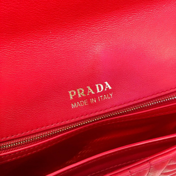 HOT SALE PRADA Medium Leather Prada Diagramme Bag