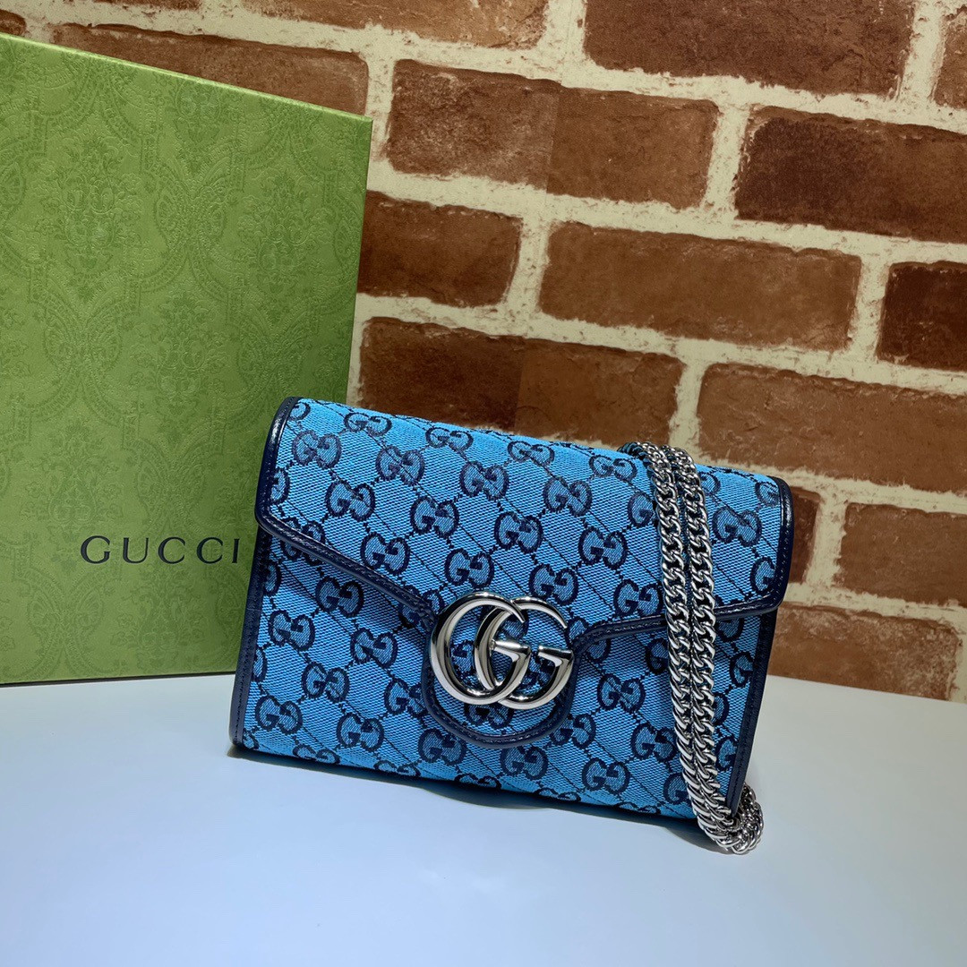 HOT SALE GUCCI GG MARMONT CHAIN WALLET