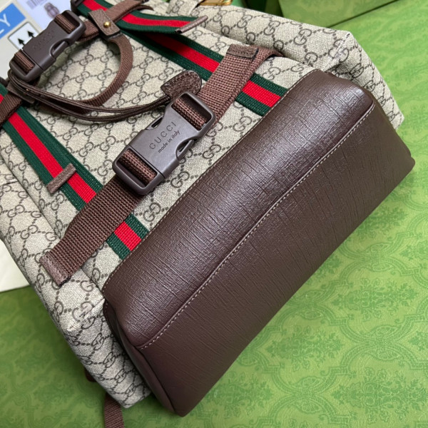 HOT SALE Gucci GG skateboard backpack with Web