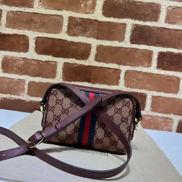 GUCCI Ophidia Suede Mini Bag