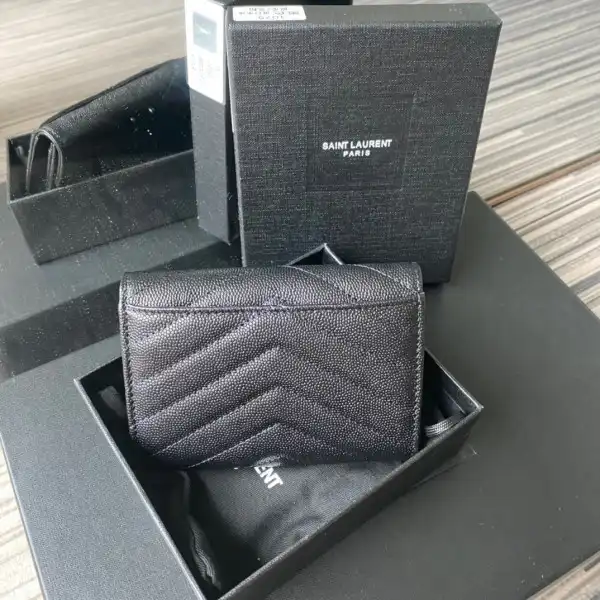 YSL MONOGRAM SMALL ENVELOPE WALLET IN