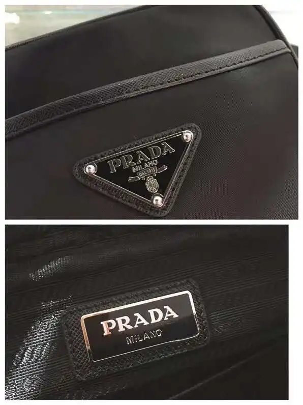 PRADA Re-Nylon and Saffiano leather shoulder bag