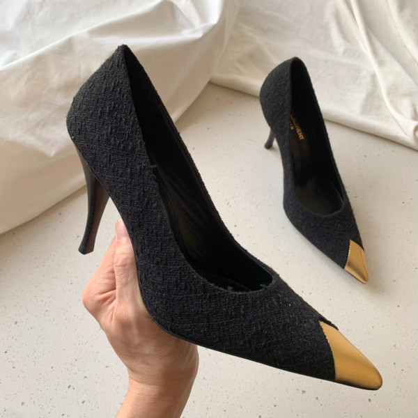 HOT SALE YSL VESPER POINTES-TOE PUMPS