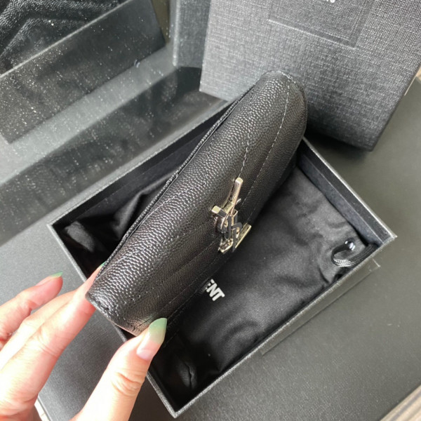 HOT SALE YSL MONOGRAM SMALL ENVELOPE WALLET IN