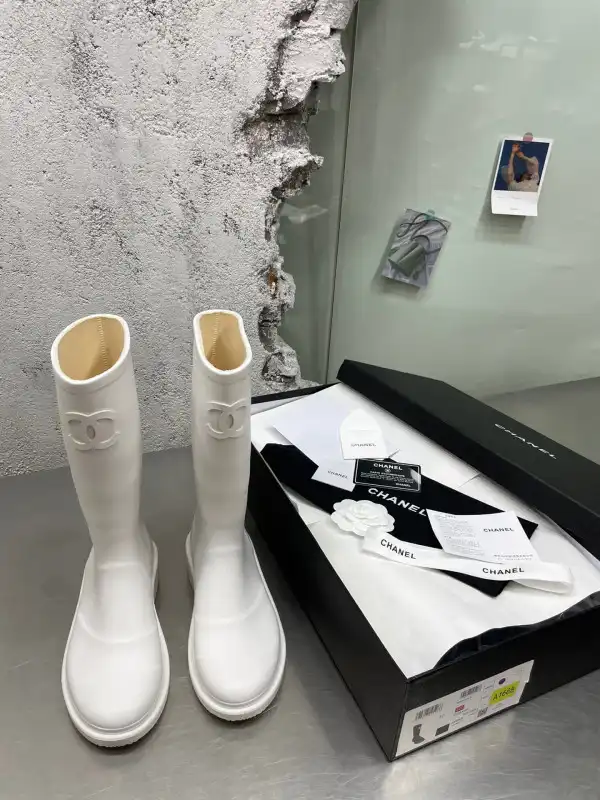 CHANEL RAIN BOOTS