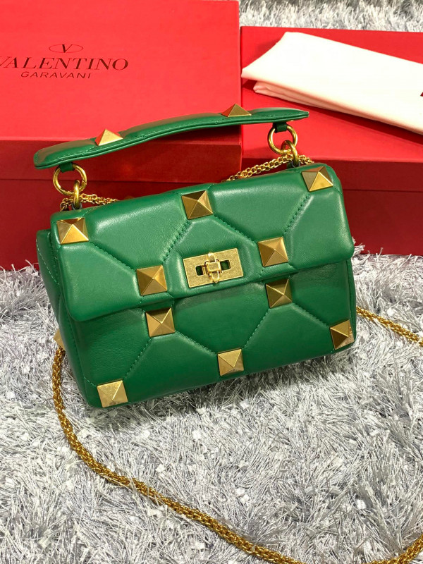 HOT SALE VALENTINO MEDIUM ROMAN STUD THE SHOULDER BAG