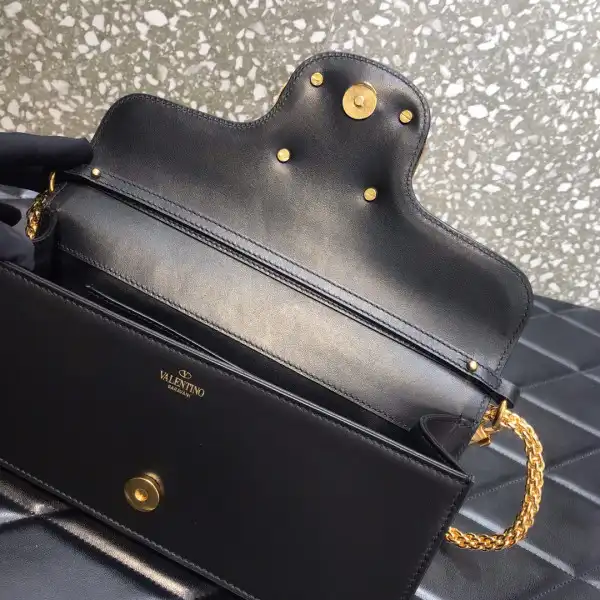 VALENTINO LOCÒ CALFSKIN SHOULDER BAG