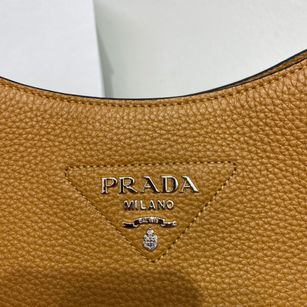 HOT SALE PRADA Leather hobo bag