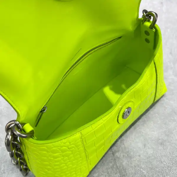 BALENCIAGA DOWNTOWN SMALL SHOULDER BAG WITH CHAIN