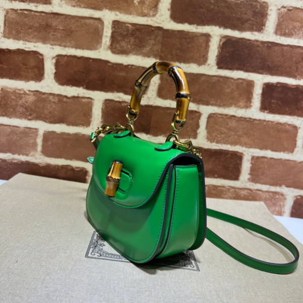 HOT SALE GUCCI Mini top handle bag with Bamboo