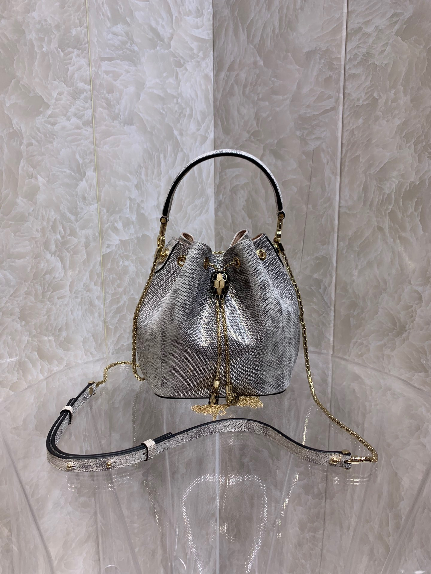 HOT SALE BVLGARI SERPENTI FOREVER BUCKET BAG