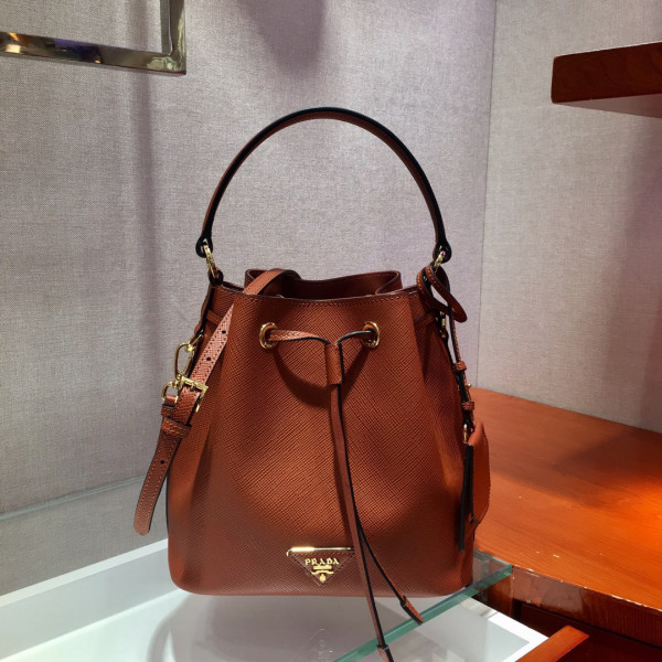 HOT SALE PRADA Saffiano Leather Bucket Bag