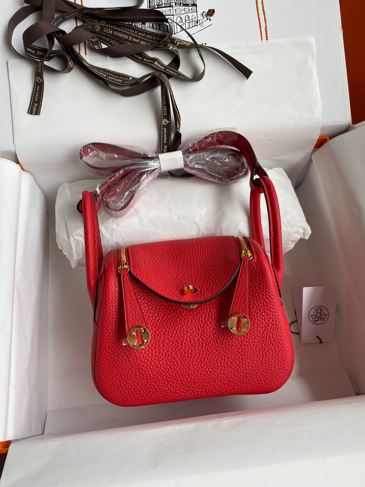 HOT SALE HERMES LINDY MINI HANDMADE