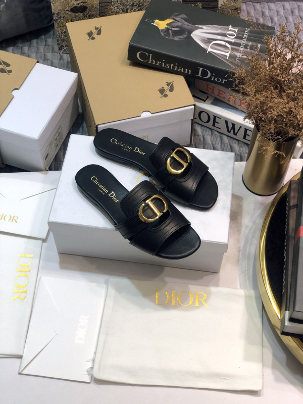 HOT SALE dior 30 MONTAIGNE HEELED SLIDE