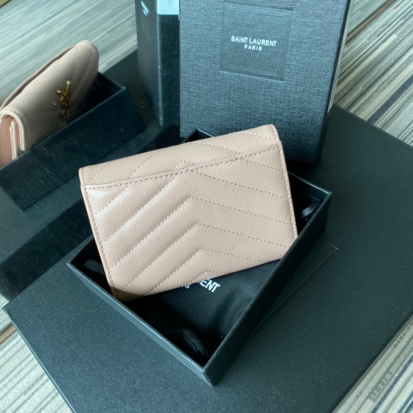 [FREE SHIPPING] YSL MONOGRAM SMALL ENVELOPE WALLET IN