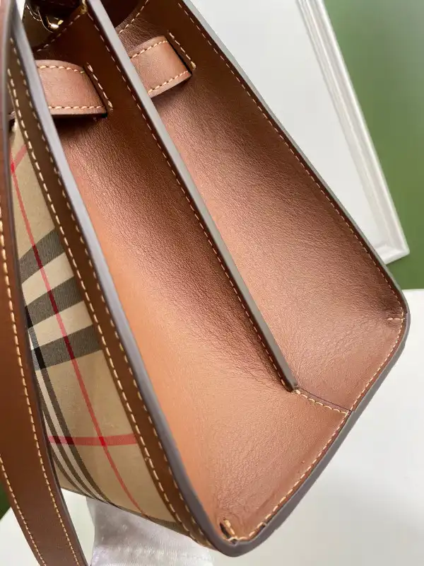 BURBERRY Small Vintage Check Two-handle Title Bag