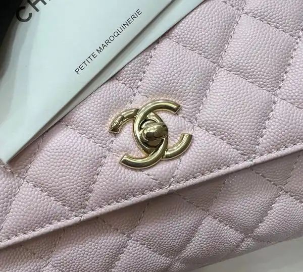 CHANEL FLAP BAG WITH TOP HANDLE