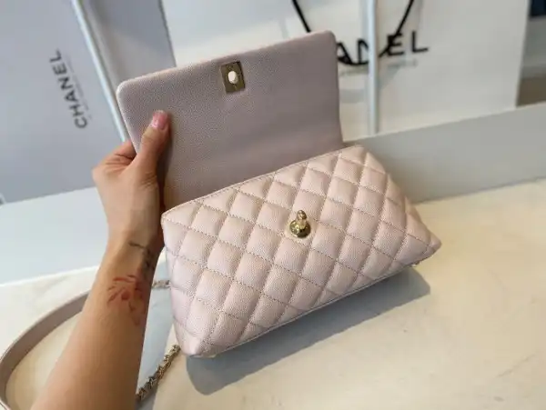 CHANEL FLAP BAG WITH TOP HANDLE