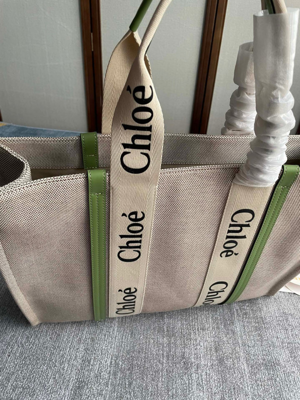 HOT SALE CHLOÉ LARGE WOODY TOTE BAG