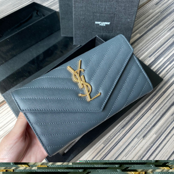 HOT SALE YSL MONOGRAM LARGE FLAP WALLET