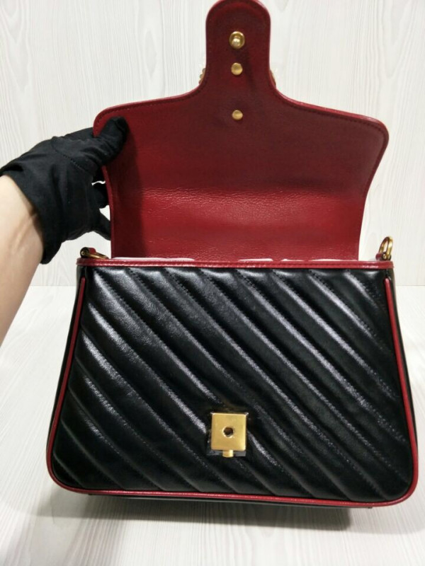 HOT SALE Gucci GG Marmont small top handle bag