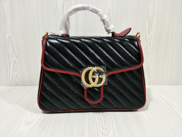 HOT SALE Gucci GG Marmont small top handle bag