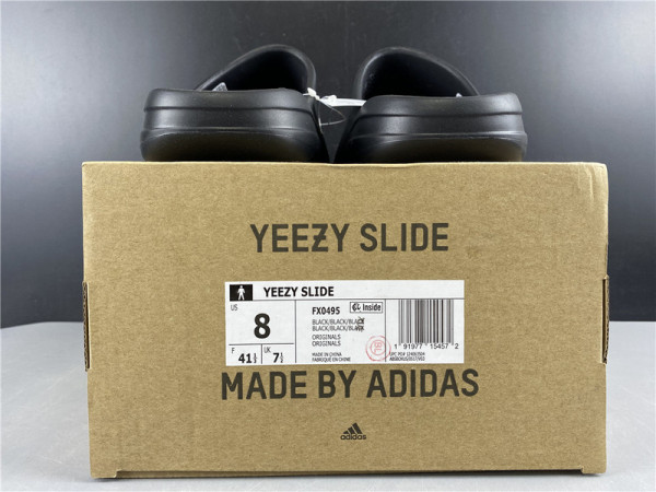 HOT SALE YEEZY SLIDE BLACK FX0495