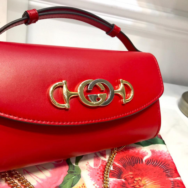 HOT SALE Gucci Zumi smooth leather mini shoulder bag