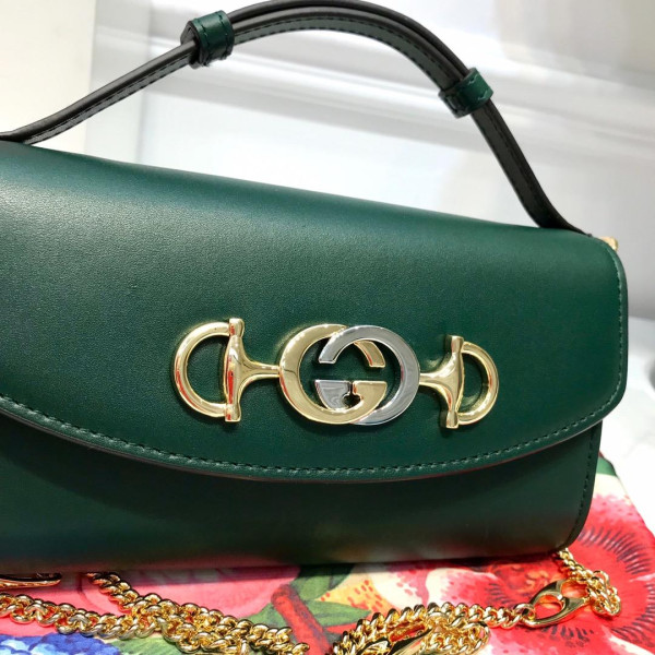 HOT SALE Gucci Zumi smooth leather mini shoulder bag