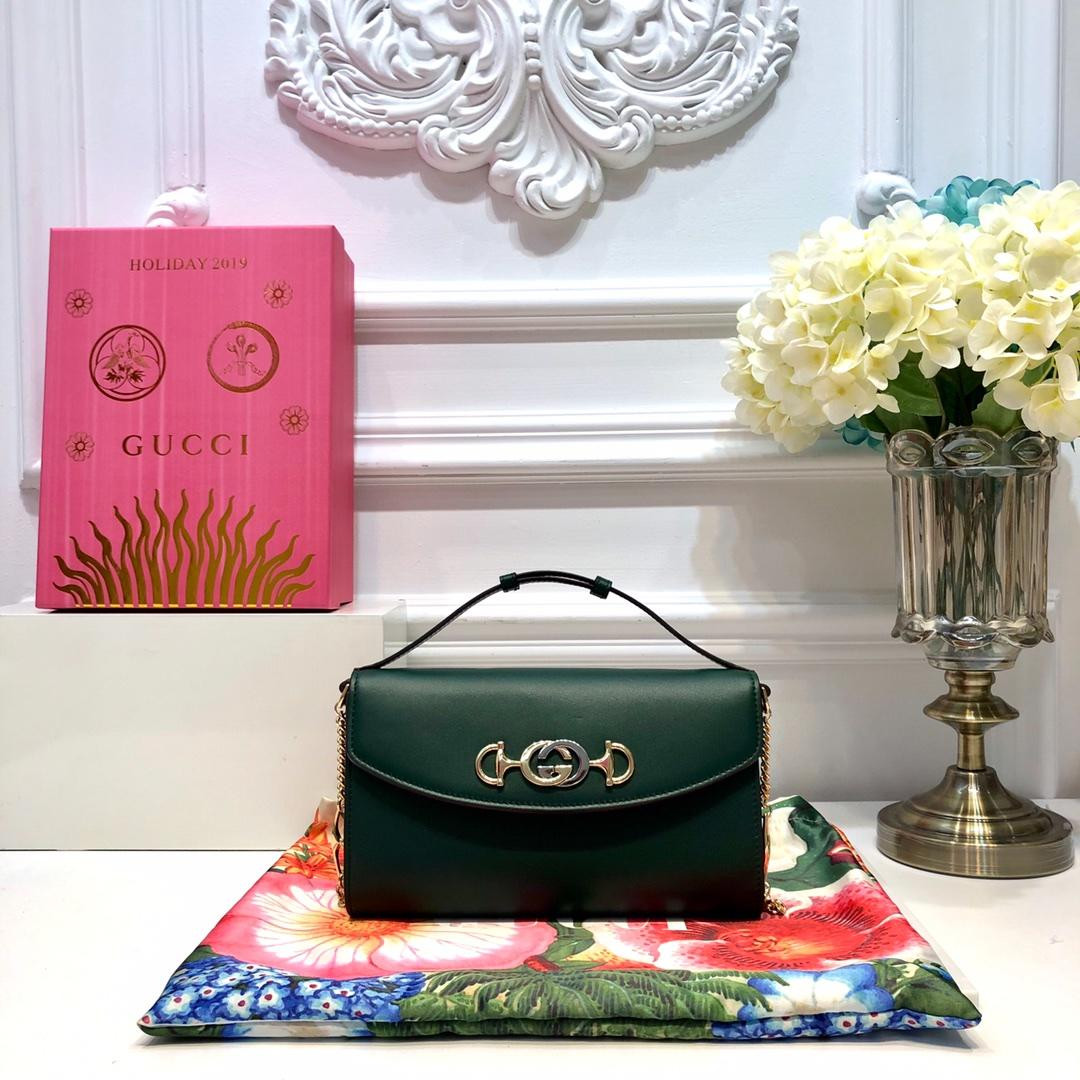 HOT SALE Gucci Zumi smooth leather small shoulder bag