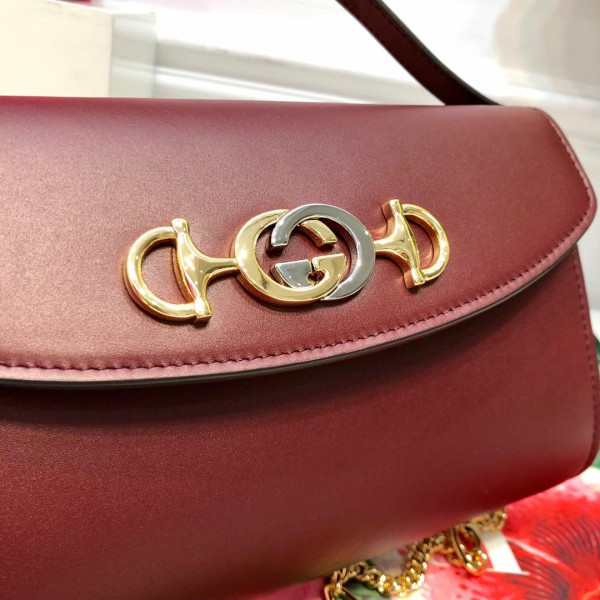 HOT SALE Gucci Zumi smooth leather small shoulder bag